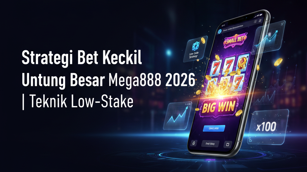 strategi bet kecil untung besar mega888